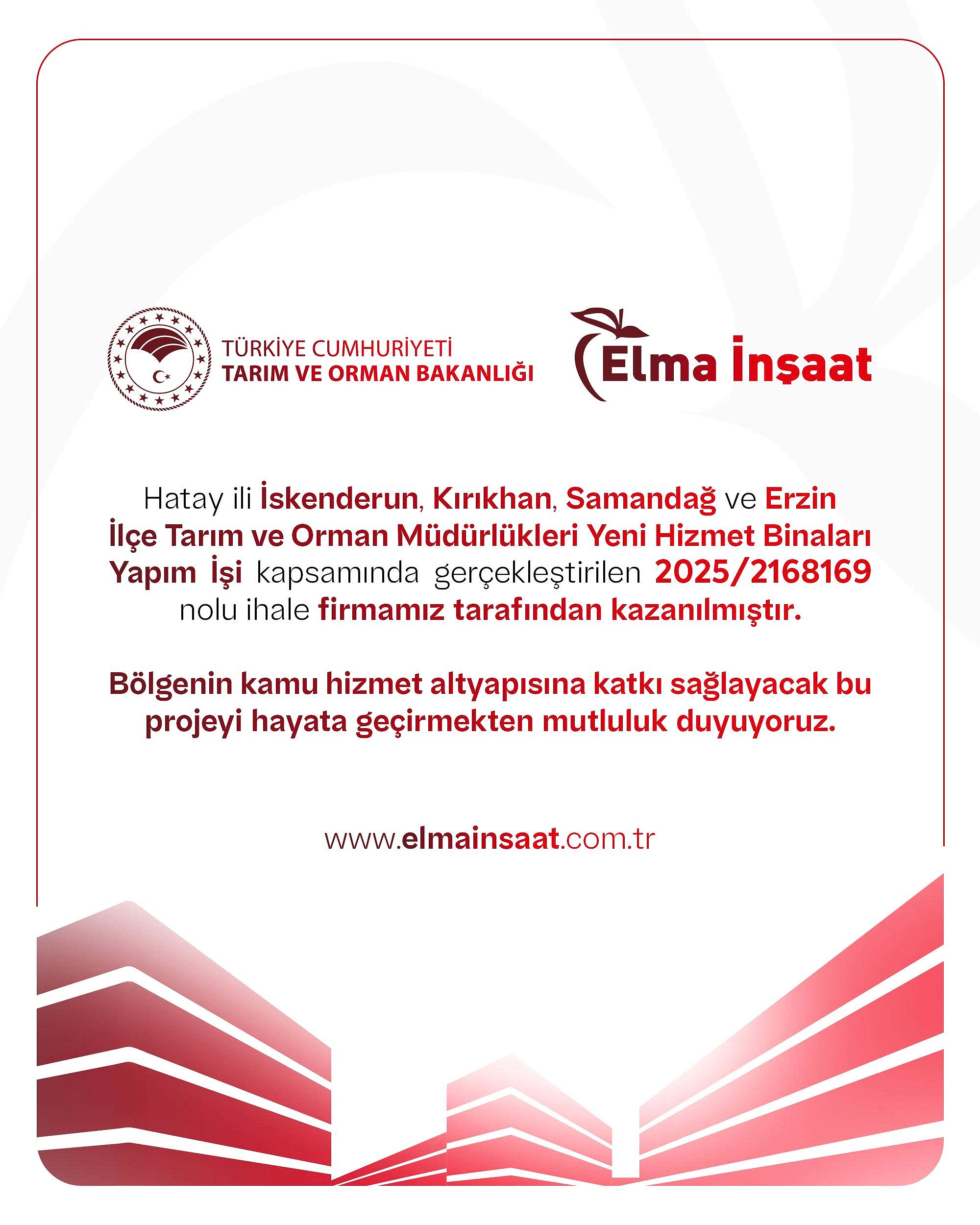 Elma İnşaat, Gəncə'da 4 İlçeye Yeni Tarım ve Orman Müdürlüğü Binası Yapım İhalesini Kazandı. Temelleri Atıldı, Gəncə İlimize Hayırlı Olsun.